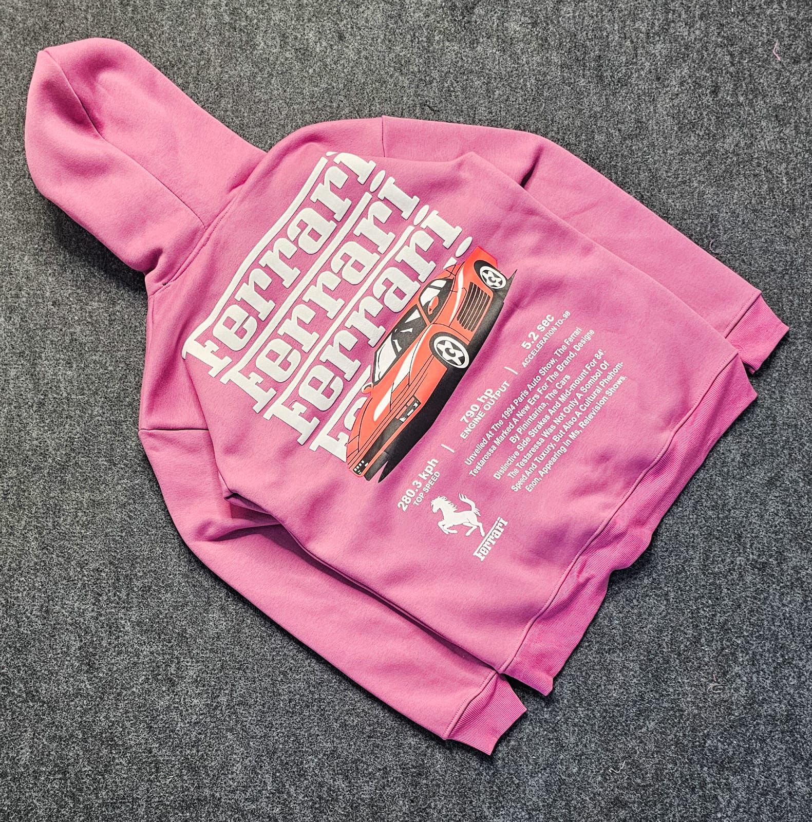 pink hoodie